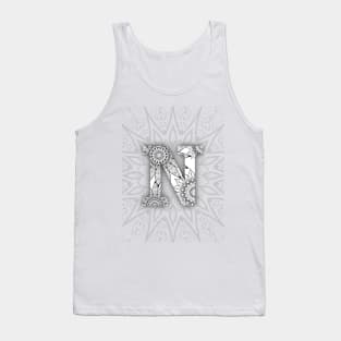 'N' Intricate Pattern Tank Top